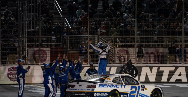 Austin Hill steals Xfinity Series win at Atlanta in NASCAR Overtime